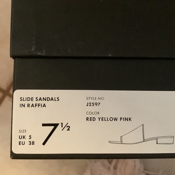 J Crew Slide Sandals in Raffia - Picture 5 of 6